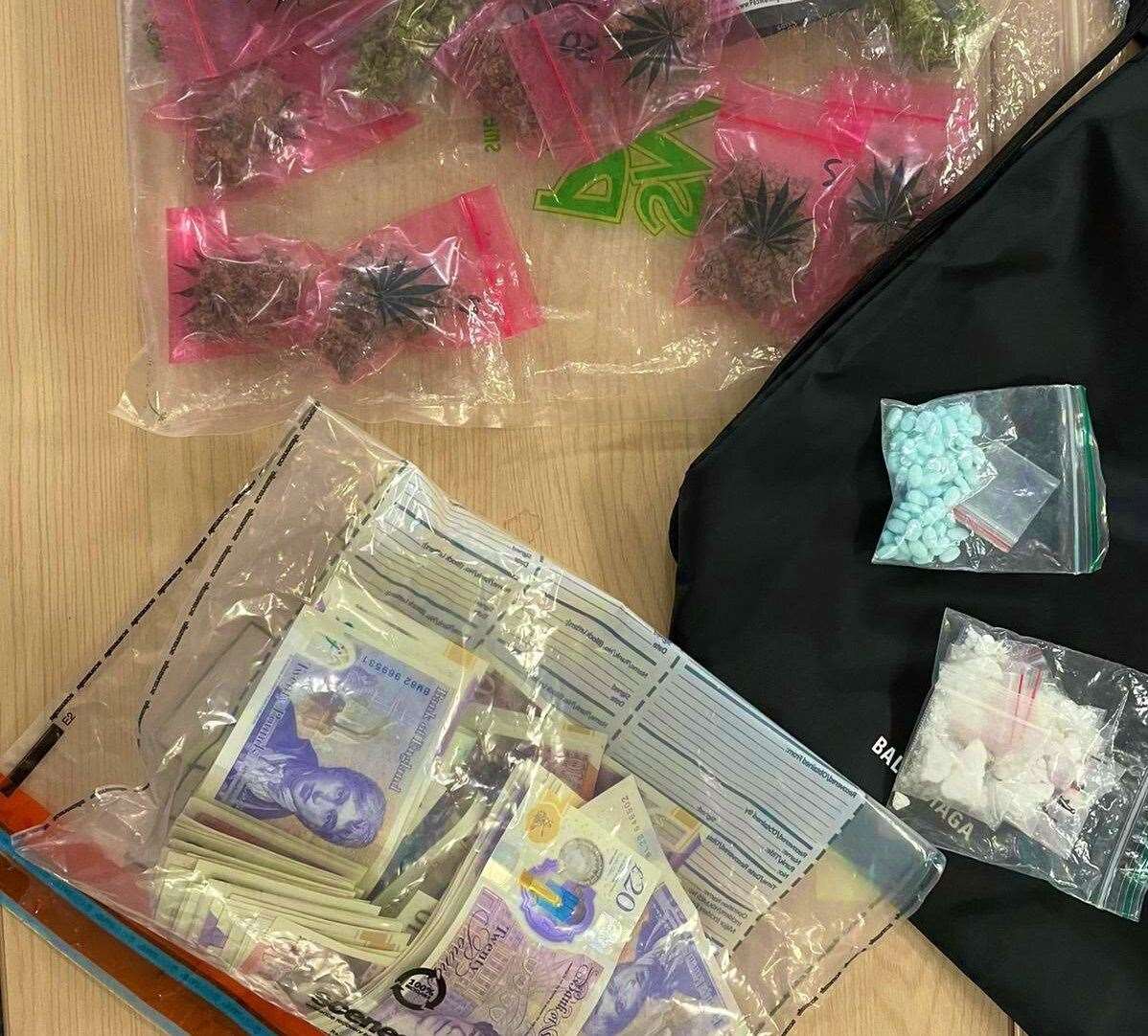 The drugs found in a car in Hoo. Picture: Kent Police