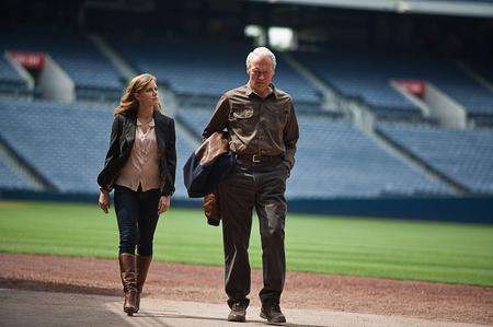 Amy Adams (Mickey) and Clint Eastwood (Gus) in Trouble With The Curve. Picture: PA Photo/Warner Bros. Pictures
