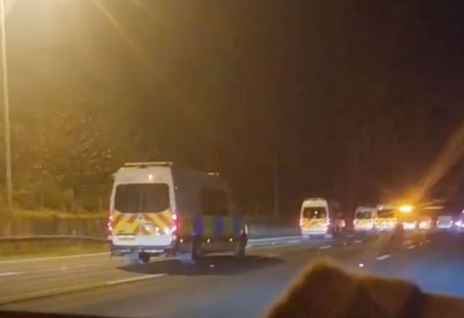 Did you see mystery police convoy?