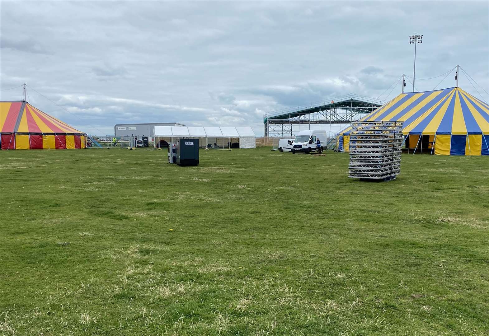 Work starts to transform airport for dance festival