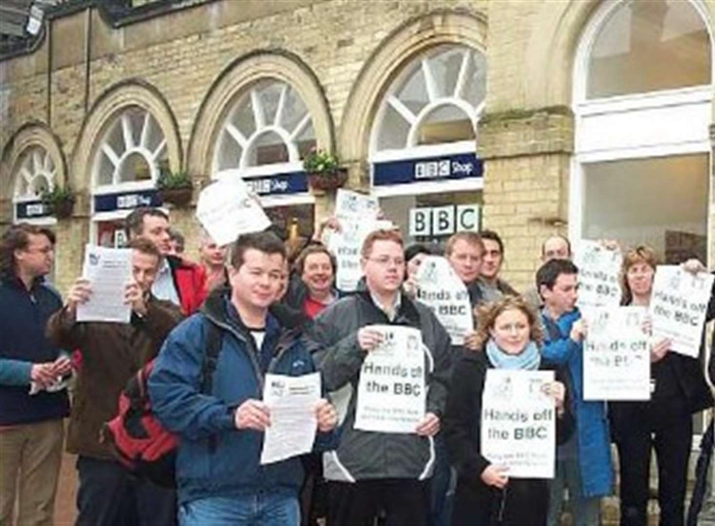 BBC 'freedom fighters' in walk-out