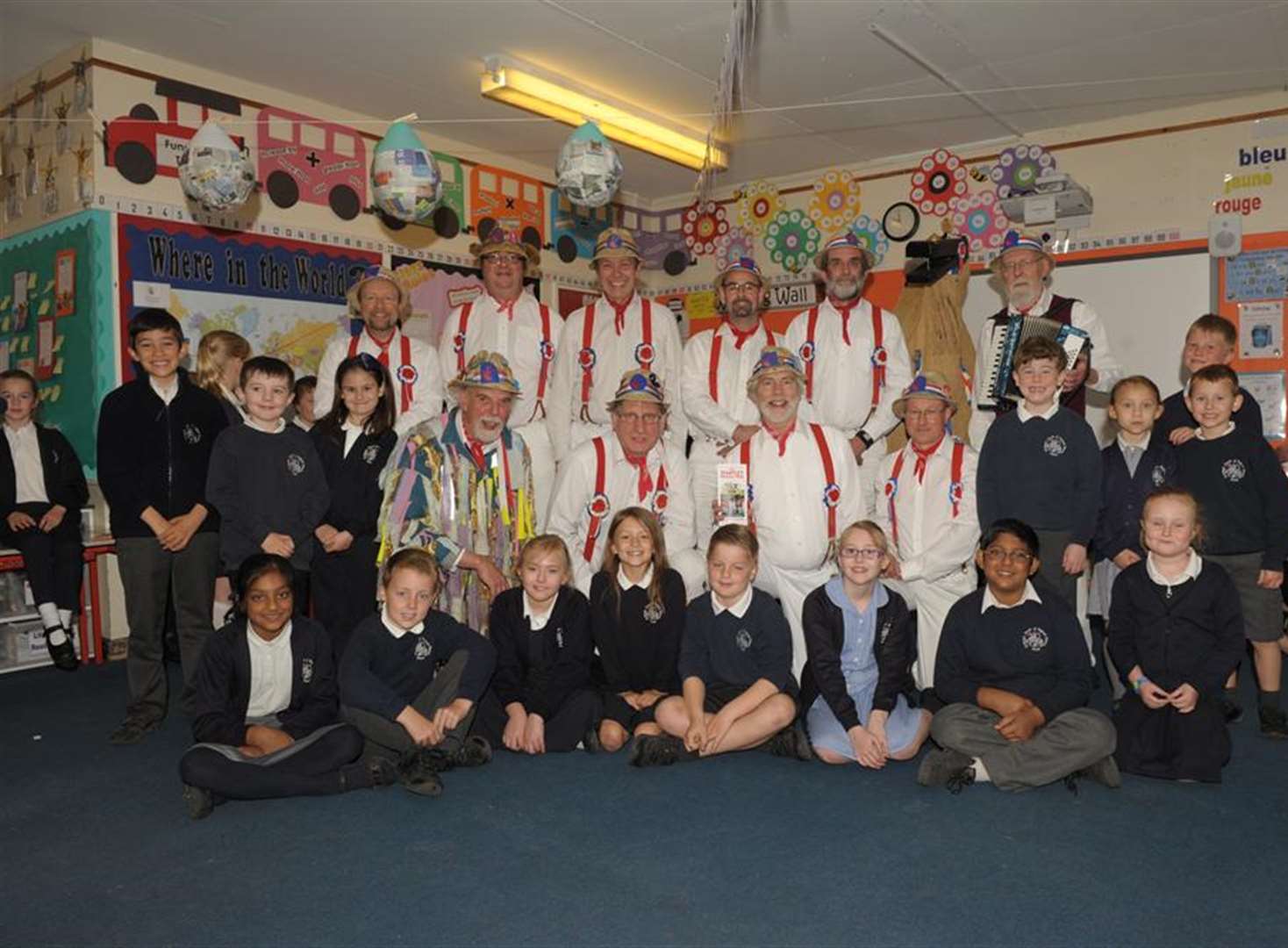 Morris dancers visit primary school