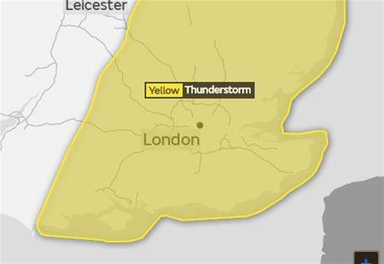 Met Office Issues Yellow Thunderstorm Warning For Kent As Heatwave