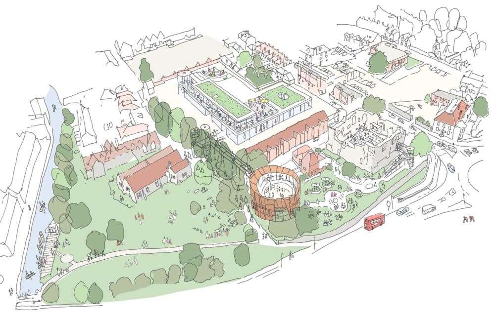 Plans involve the renovation of Canterbury Castle and transforming the top deck of Castle Street multi-storey into an attraction