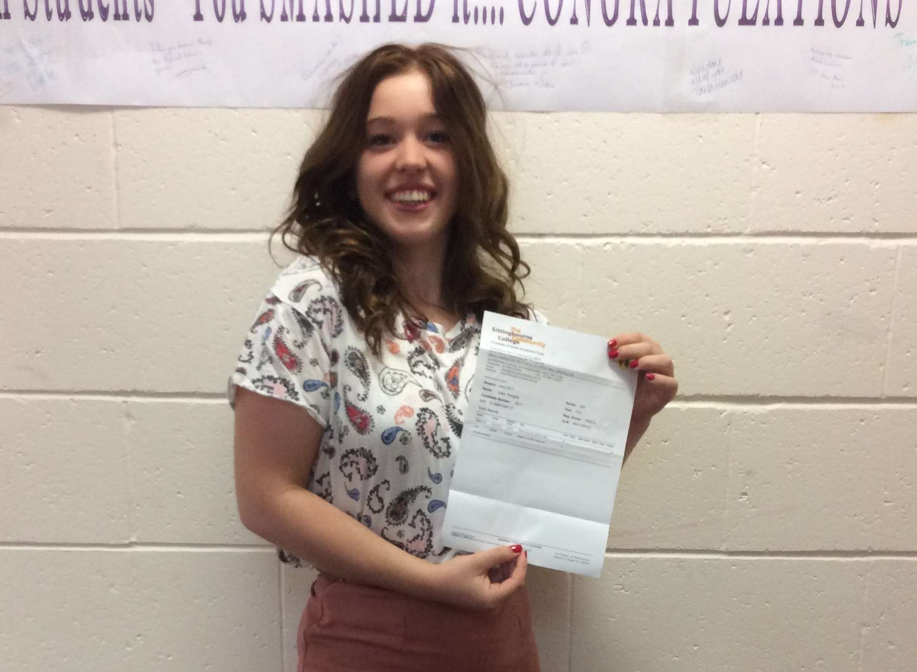 Swale Sixth Form's Josie Pengelly is off to uni