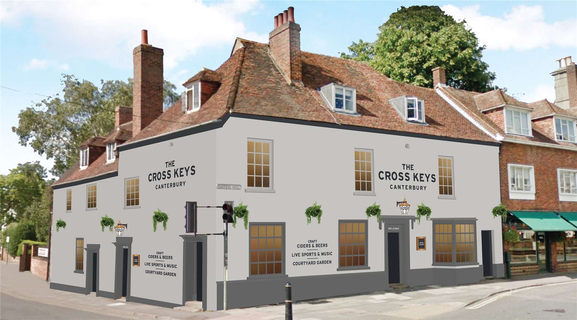A CGI of the proposed Cross Keys makeover