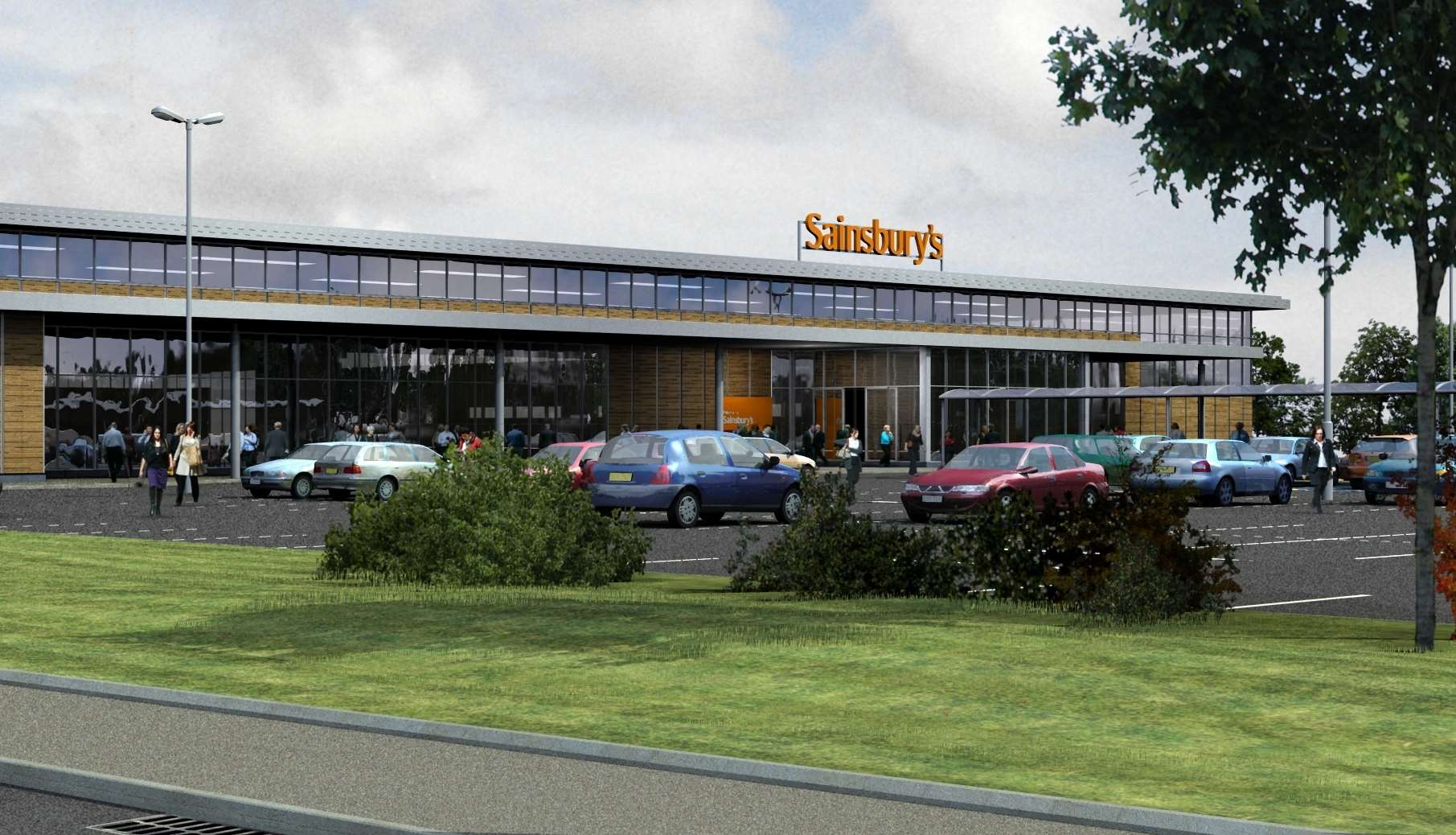 How the new Sainsbury's at Altira Business Park was set to look like