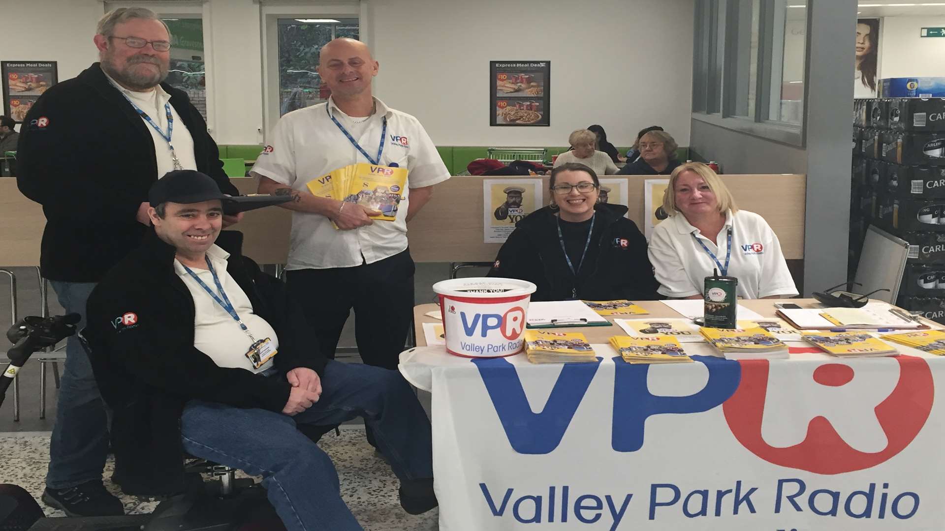 Valley Park Radio volunteers (From left) Dave Catchpole, George Hammond, Phil Royce Murfin, Sharon Weeks and Tracy Munday.