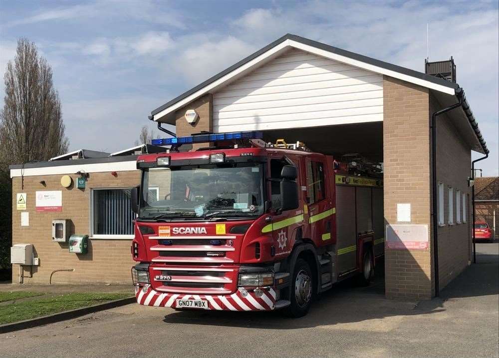 Eastchurch fire station on the Isle of Sheppey