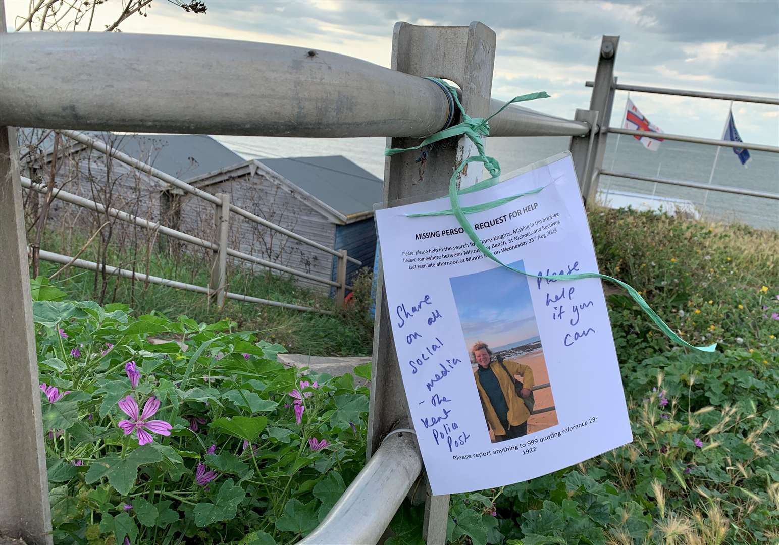 Missing persons posters have been placed near to where Claire Knights went missing