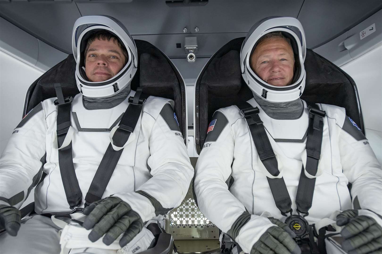 Nasa astronauts Robert Behnken and Douglas Hurley successfully splashed down (Nasa/SpaceX)