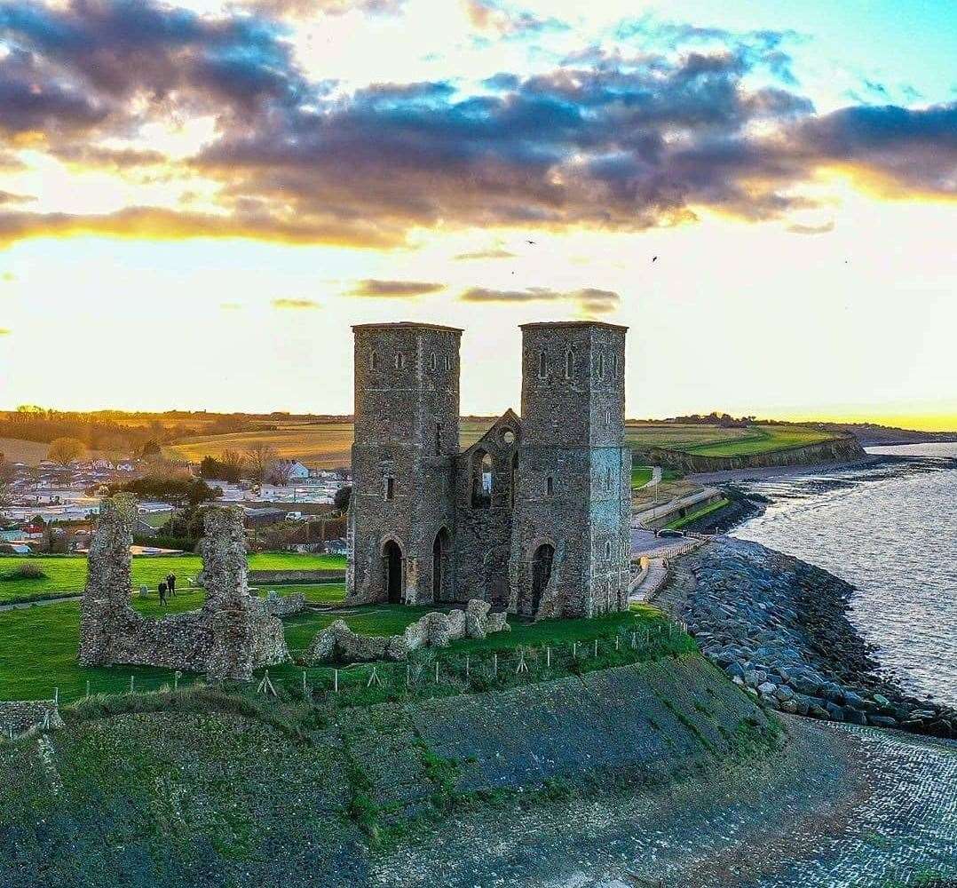 The Reculver towers. Picture: @hobsonschoice