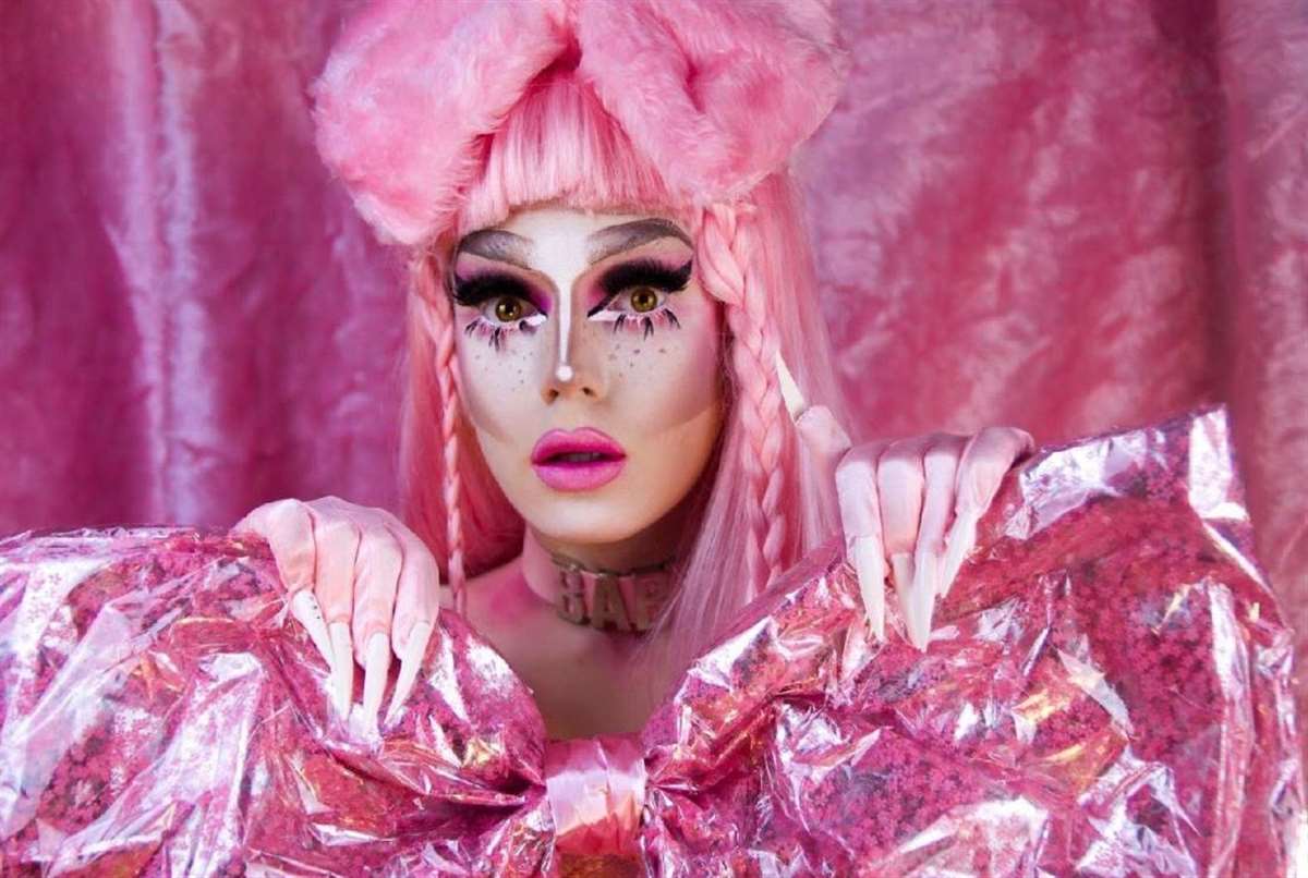 RuPaul's Drag Race star Scaredy Kat protests with Extinction Rebellion