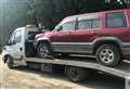 Police seize truck illegally carrying scrapped Jeep