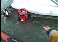 Drama as son rescues mum from sea