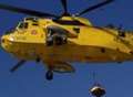 Man winched to safety