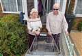 Pensioners stuck with Aldi trolley for seven weeks
