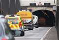 Six-mile queues after crash in tunnel