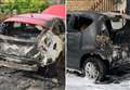 Four cars up in flames as arsonists strike