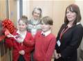 Guest of honour at classroom ribbon-cutting ceremony