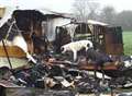 Couple escape as mobile home explodes
