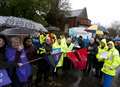 NHS staff walk out over pay and conditions