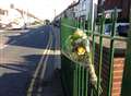 Flowers left at scene after pensioner dies
