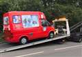 Ice cream van seized and driver arrested