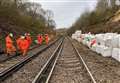 Movement after landslip results in more rail disruption