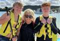 Soap star visits Kent water park for sons’ birthdays