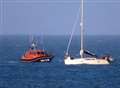 Lifeboat crews reach stricken yacht