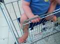 Firefighters rescue toddler from Lidl trolley
