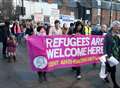 Hundreds march 'in solidarity against racism'