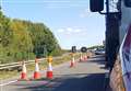 Dual carriageway still closed due to 'major leak'