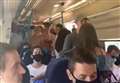 Video shows train rammed with beachgoers amid lockdown