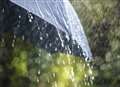 Weather warning for heavy rain in Kent
