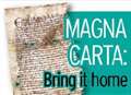 Helpers needed for Magna Carta exhibition 