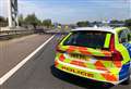 Police help back seat baby birth on M25
