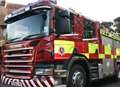 Man treated after roof fire