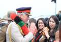 Prince flies into barracks to honour Gurkhas