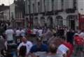 Fans pack out the town centre as match finishes