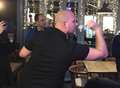 Darts champ shows up at Kent pub