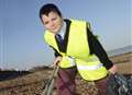 Pupils join in beach clean-up 