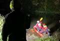 Pictures of river rescue drama as man pulled to safety