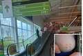 Young boy injured in trolley crush on travelator
