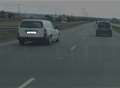 VIDEO: Driver ignores traffic cones