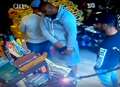 Anger as shop CCTV captures gang stealing