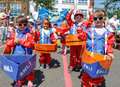 Thousands join the carnival atmosphere