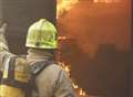 Garden shed destroyed by fire in new year festivities