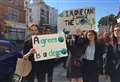Hundreds join protests over climate change